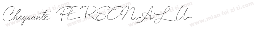 Chrysante PERSONAL U字体转换
